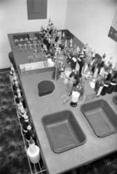 Supplies at bartending school - Tallahassee, Florida.