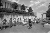 Participants in Hands Across America at the West Front of the Capitol building in Tallahassee, Florida.