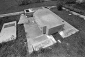Vandalized cemetery at Old City Cemetery - Tallahassee, Florida.