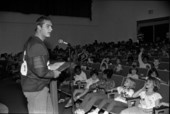 Terry Anthony, football player speaks to school children about drugs - Tallahassee, Florida.
