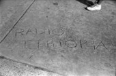 Graffiti on the sidewalk at Florida State University - Tallahassee, Florida.