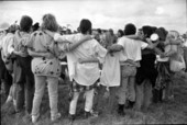 Protestors near the Cape Canaveral Air Force Station - Cape Canaveral, Florida.