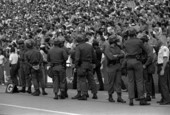 Police and spectators - Tallahassee, Florida.