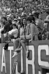 Spectators at the FSU vs UF football game - Gainesville, Florida.