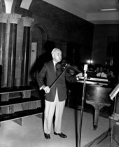 University of Florida musician playing violin at the Stephen Foster Center - White Springs, Florida.