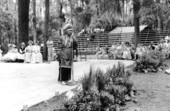 Creek Indian painter Fred Beaver at the Florida Folk Festival- White Springs, Florida
