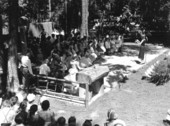 Melrose School chorus singing at the 1959 Florida Folk Festival- White Springs, Florida