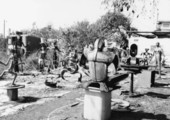 Welded sculptures made by Stanley Papio on display at his museum in Key Largo, Florida.