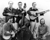 Group portrait of the Orange Blossom Bluegrass band in Tampa, Florida.