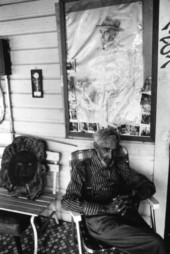 Portrait of sculptor Jesse J. Aaron in Gainesville, Florida.