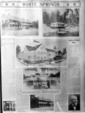 Photograph of a World's Fair Edition of a newspaper featuring hotels in White Springs- White Springs, Florida
