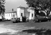 People leaving Mt. Mariah Primitive Baptist Church after service- Lamont, Florida