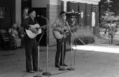 Will McLean and Gamble Rogers performing at the 1982 Florida Folk Festival in White Springs.