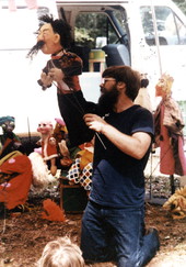 Shoestring Puppet Theater at the 1982 Florida Folk Festival - White Springs, Florida