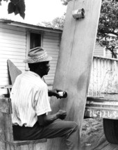 Moses Williams playing the diddley bow- Waverly, Florida