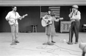 Marty Schuman, Lisa Martin and John Johnson performing at 4th of July celebration - White Springs, Florida