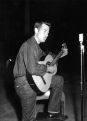 Lance Richburg of Gainesville performing at the 1958 Folk Festival- White Springs, Florida