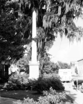 Historical monument for the Civil War Battle of Olustee in the town square - Lake City, Florida