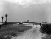 View looking north toward the cistern remaining on the site of the Mosquito Lagoon House of Refuge in John Bartram State Park - Volusia County, Florida.