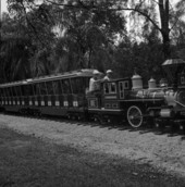 Park train rides at Hugh Taylor Birch State Park - Fort Lauderdale, Florida .