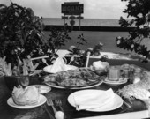 Seafood dinner at Logun's Restaurant - Key West, Florida