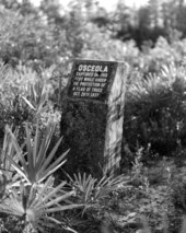 Historical marker for the capture of Seminole leader Osceola - Saint Johns County, Florida