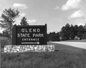 Entrance sign at Oleno State Park - Columbia County, Florida