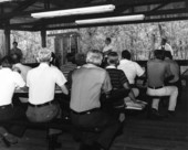 Florida Park Service employee George Apthorp speaking at Ranger Academy at Wekiwa Springs State Park - Apopka, Florida