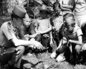 Ranger Jim Stevenson giving program on turtles at Hillsborough River State Park - Hillsborough County, Florida