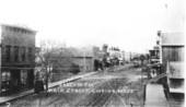 Main Street shortly after electric street lights were put in use - Bartow, Florida