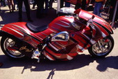 Arlen Ness custom motorcycle in the 29th annual Rats Hole Custom Bike Show - Daytona Beach, Florida.
