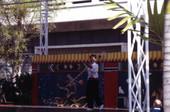 View of a performer at a Chinese New Year celebration in Miami, Florida.
