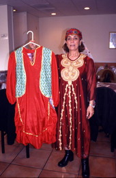 Maryam Youseffi with traditional Iranian dress in Clearwater, Florida.