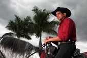 Florida cowboy Jose Carlos Martinez in Miami-Dade County, Florida.