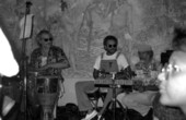 Jam session with Oscar Salas during the Historical Museum of Southern Florida's Caribbean Percussion Festival in Miami, Florida.
