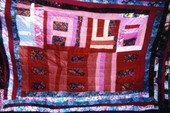 Quilt made by Ella Johnson Dinkins in Eatonville, Florida.
