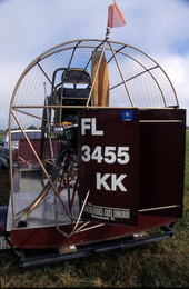 View of Jamie Cloninger's airboat - Homestead, Florida.