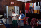 Ladies with quilts - White Springs, Florida.