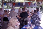 Dancers during the performance of the Peter Lambropoulos at Prometheas Club - Tarpon Springs, Florida.