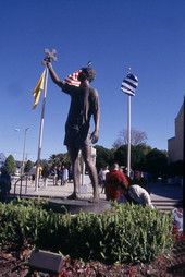 Statue of a Epiphany diver - Tarpon Springs, Florida.