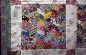 Close up of a quilt made by Patricia Reid - Titusville, Florida.