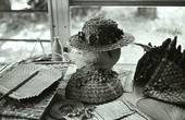Palm crafts made by Laurie Gates