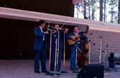 Musicians performing at the Bluegrass Fiddlers Festival - White Springs, Florida