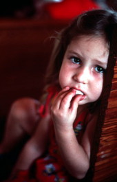 Young girl at the Bethlehem Primitive Baptist Church - Old Chicora, Florida
