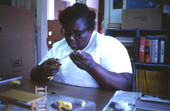 Mrs. Wells making a doll - Miami, Florida.