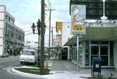 Street scene showing a section of downtown Little Havana - Miami, Florida.