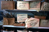 Boxes of sticks used for ritual purposes sold at "Queipo Market" - Miami, Florida.