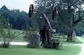 Cane mill mailbox on property of Oliver Hunter - White Springs, Florida.