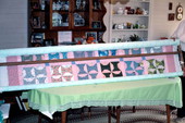 Grace Scaff's portable quilting frame - White Springs, Florida.
