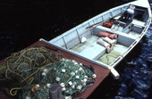 Mullet boat at Miller's Fish Camp - Southport, Florida